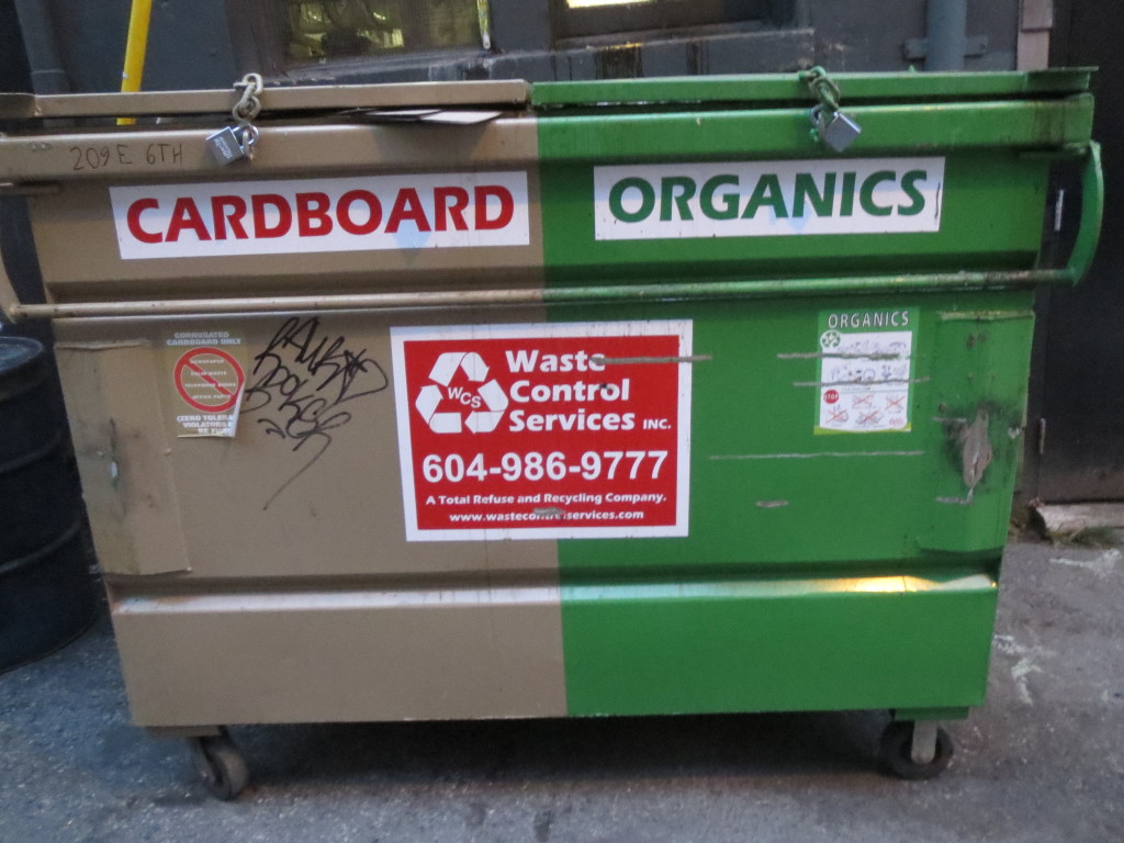 Organics dumpster